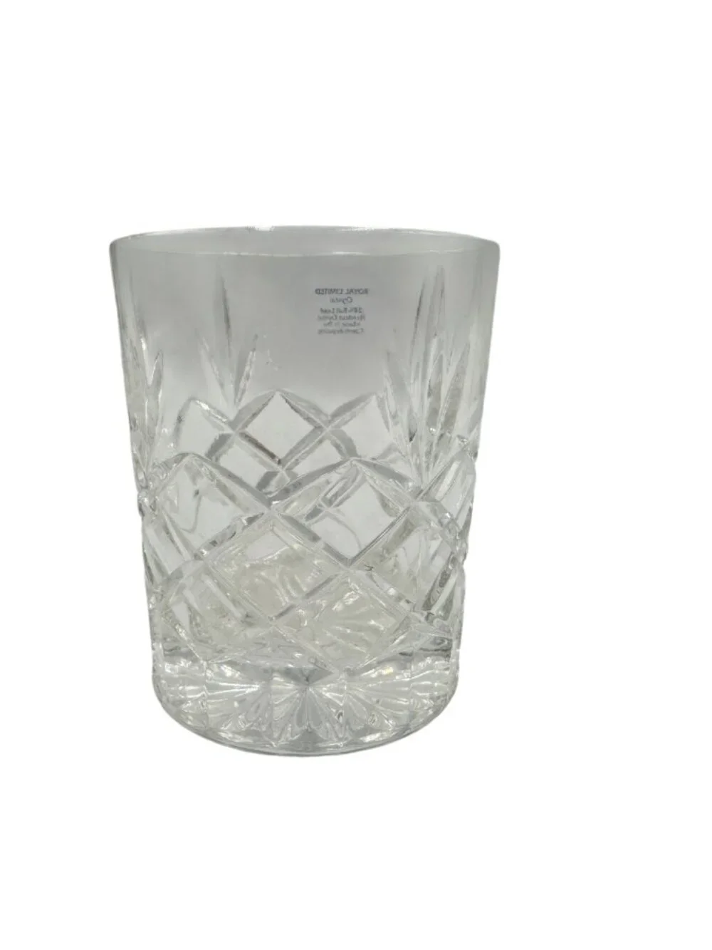 Royal Limited Handcut Crystal 24% Lead Whiskey Glass Czech Republic Elegant